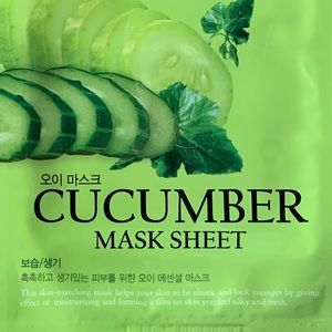 Baroness Cucumber Facial Sheet Masks | 6-Piece Spa Skincare Set | Refreshing